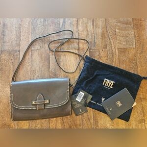 Frye Brown Leather Crossbody Bag